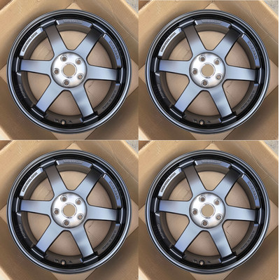 New Set 17 Inch TE37 Rays Style Wheels 18x8 +38 (5x112) CB:66.56 