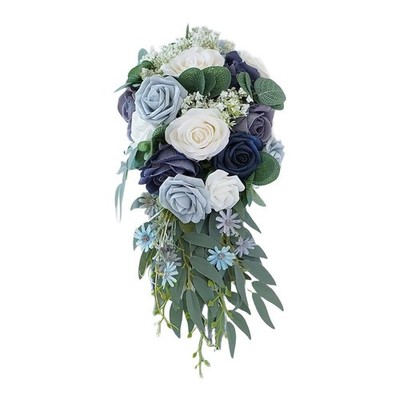 Träne Brautstrauß Seide Blume Hochzeitsstrauß für Braut und für DEKO