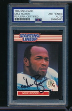 1989 KENNER STARTING LINEUP CARD Mike Rozier signed autograph PSA/DNA