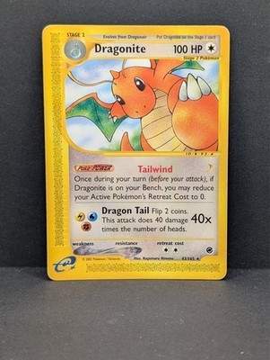 Dragonite 043/165 Expedition Base Set Regular Rare Non-Holo Pokemon TCG NM