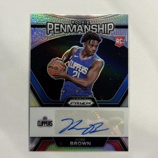 2023-24 Prizm #RP-KOB Kobe Brown Rookie Penmanship Silver Auto Clippers