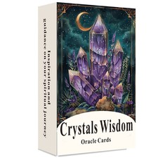 Crystals Wisdom Oracle Cards Crystal Tarot Deck 44 Cards Spiritual Insight