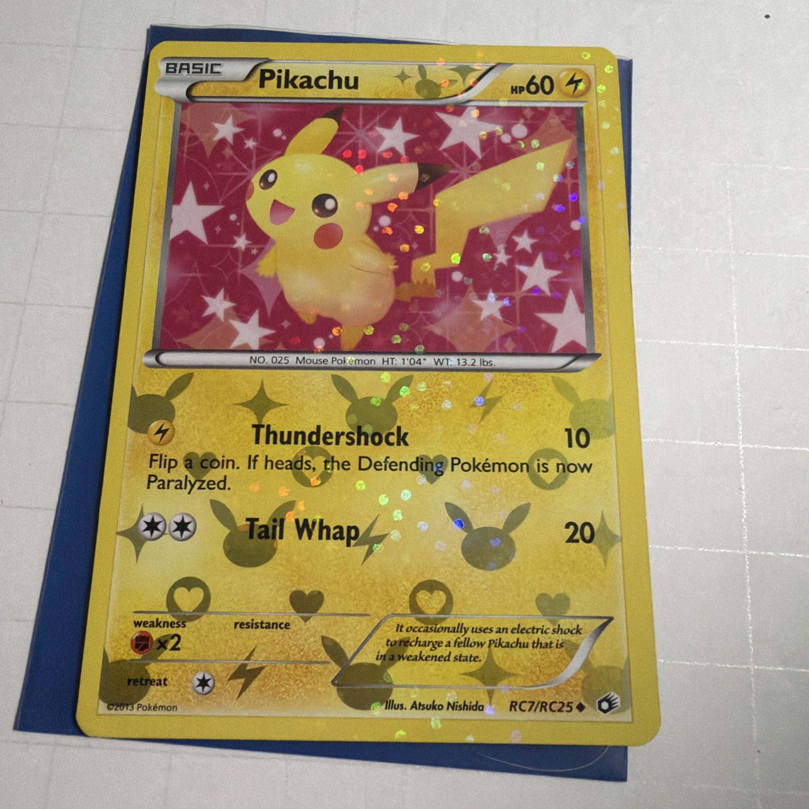 Pokemon TCG Pikachu RC7/RC25 Legendary Treasures Radiant Collection 2013 Holo MP