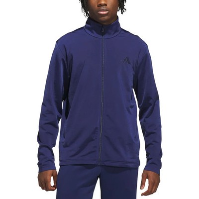 adidas ダークブルー ジャージ ジャケット L NEW Men's Adidas Tricot Full Zip Track Jacket Navy Blue Size Large
