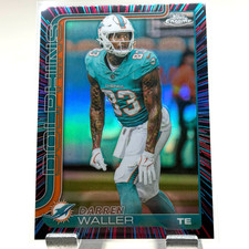 2025 Topps Chrome Football NFL DARREN WALLER Dolphins Neon Pulse Refractor 193