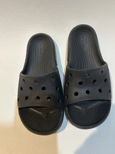 Crocs Unisex Adult Classic Slide Clog Sandals Black US Mens 5 Womans 7