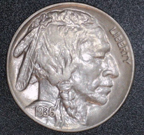 1936 Buffalo Nickel ----  Gem BU Stunning Coin ----