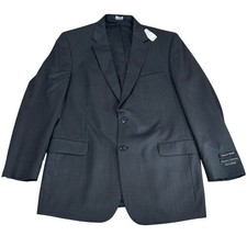 Jos A Bank Traveler Collection Suit Jacket 46 Long Dark Gray 100 Wool 2 Button