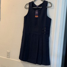French Toast Girls Uniform Jumper Navy Size 16 100 Polyester Zip Buckle