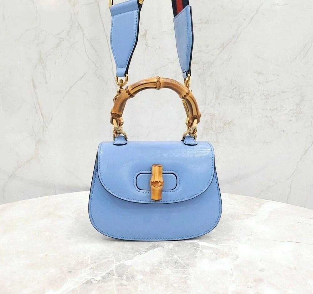 Mini sac fourre tout Gucci bambou 1947 poignée supérieure 686864 117789874