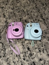 2 Fujifilm Instax Mini Camera Lot 8  9 Purple Blue