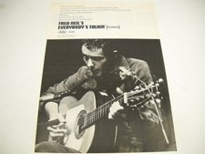FRED NEIL Everybody's Talkin' 1968 Promo Display Ad NILSSON Johnny Rivers SPANKY