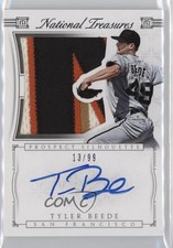 2015 Panini National Treasures Prospect Silhouette 13/99 Tyler Beede Auto 0b0