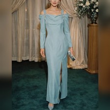 Alfred Angelo Vintage 80s 90s Blue Party Prom Bridesmaid Dress sz 9/10 NWT