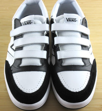 Vans Men's Lowland Cc V 2 Tone Black True White adjustable Shoes Size 10 NEW