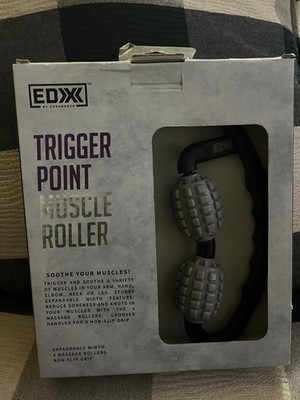 EDX by Endurance 4 Wheel Trigger Point Muscle Roller Massage Deep Tissue Muscle