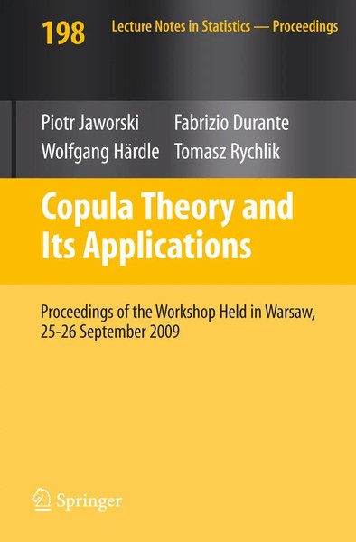 Piotr Jaworski (U. A.) | Copula Theory And Its Applications | Taschenbuch (2010)-image