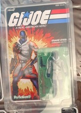 G.I. Joe Super7 ReAction  Snake-Eyes Arctic Figure O-Ring 3.75  MOC Protector
