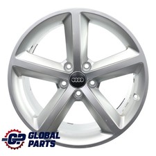 Audi A4 B8 Silberne Alufelge 18" ET:47 8J Stern Speiche 8K0601025Q