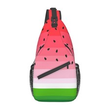 Custom Printed Sling Bag Women Men Crossbody Shoulder Backpack Chest Travel