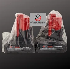 Milwaukee M12 2 Pack X2 HIGH OUTPUT 5.0 Ah XC5.0 Battery Pack 48-11-2450 OEM