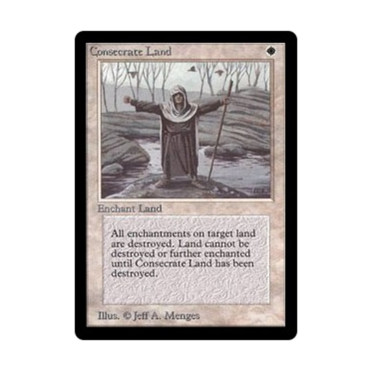 WOTC MtG Beta Consecrate Land (U) Fair+