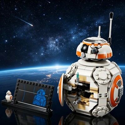 NEW Mechanical Waiter Robot Building Block Set