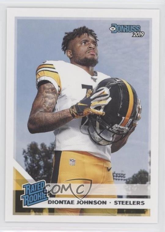 2019 Panini Donruss Rated Rookie Diontae Johnson #327 Rookie RC 03kc