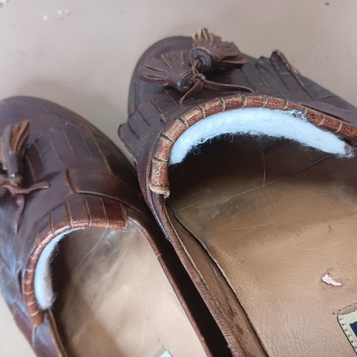 Beautiful High-end Bragano Leather Tassel Loafer Italian Preppy Retro Sz 10 M - Picture 8 of 16