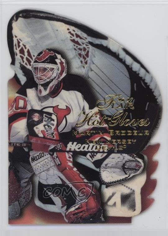 1996-97 Flair Hot Gloves Martin Brodeur #2 HOF k4s