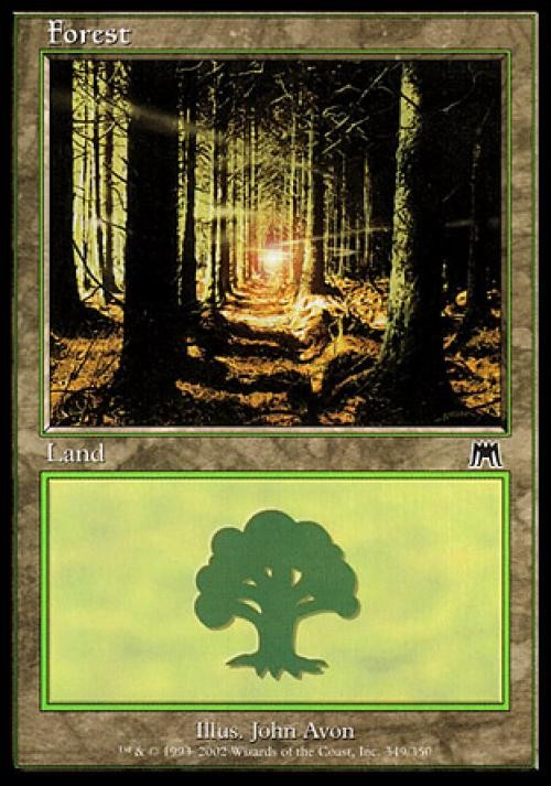 MTG English Forest (349) NM Foil Onslaught