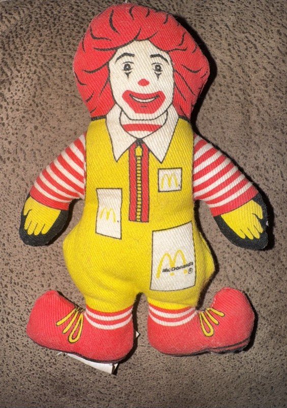 Vintage 1984 McDonald’s 5” Ronald McDonald Cloth Doll