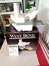 WEST BEND CHIP FACTORY AUTOMATIC POTATO CHIP MAKER-ORIGINAL BOX-COMPLETE WORKS!!