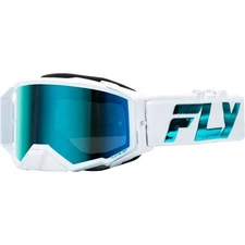 Zone Elite Goggles - White/Teal with Blue/Teal Mirror/Sy Blue Lens 37-51907