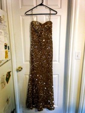 Fashion Nova - Brown-Gown-Small