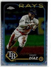 2024 Topps Chrome Logofractor Yandy Díaz #107 Tampa Bay Rays