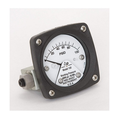 #ad #ad MIDWEST INSTRUMENT 120 AA 00 OO 100P Pressure Gauge0 to 100 psi 3GUZ9 $230.74