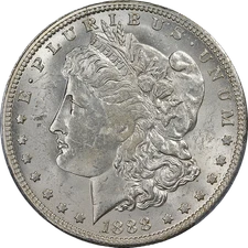 1888-O Morgan Silver Dollar PCGS MS63 VAM 1A3 Clash 'E' Nice Luster