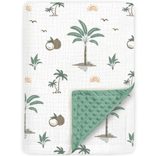 30X40 Muslin Baby Blanket Ultra Soft Minky Crib Toddler Infant