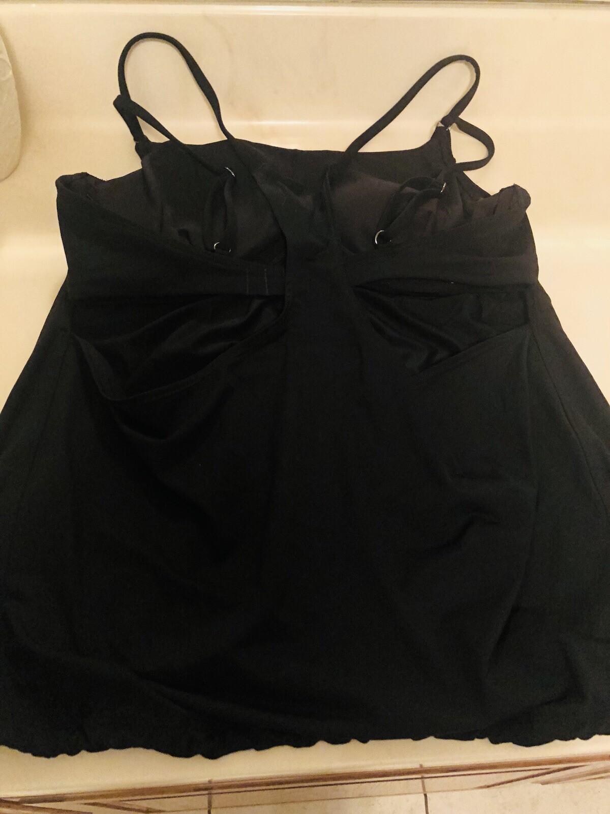 Athleta Plus Size 36DD Solid Black Razorback Styl… - image 9