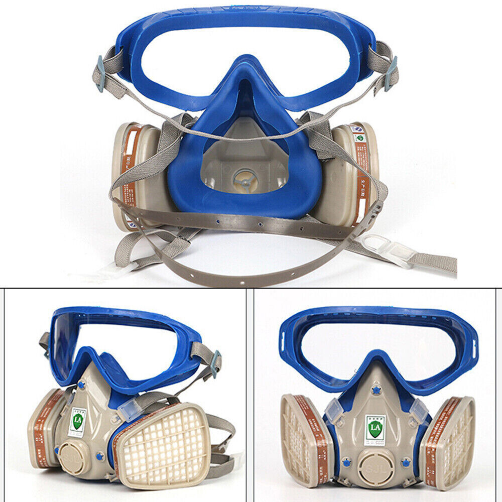 ReusableFull Face Gas Mask Respirator Painting Spraying Respirator Facepiece