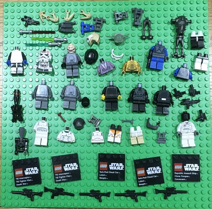 Lego Star Wars Replacement Minifigure Parts Bundle eBay