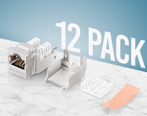 Everest Media CAT6A Kit: Speed Tool & 12 RJ45 Shielded Keystone Jacks - Picture 6 of 9