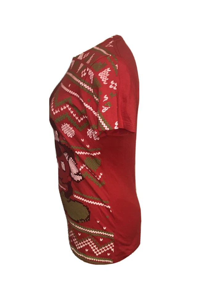 Disneyland Resort Walt Disney World Navidad Mickey Mouse Camiseta Roja Talla M Foto 4 de 4