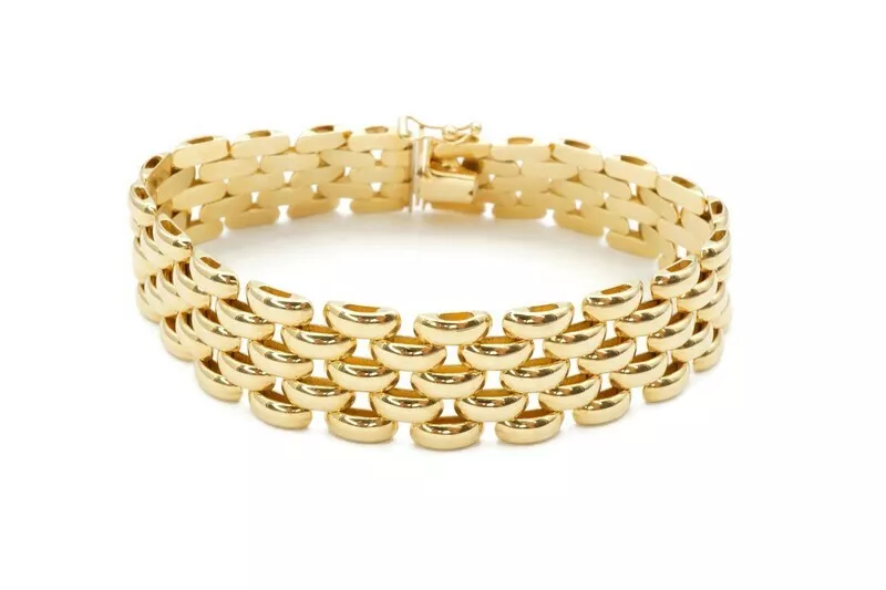 14K Yellow Gold Bar Bracelet | Shane Co.