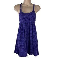 OP Sundress Womens Junior Small Beach Cover Up Above Knee Mini Purple Shift