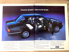 FORD ORION GHIA 1600E 1980s - FRAMEABLE COLLECTIBLE ORIGINAL CLASSIC CAR ADVERT