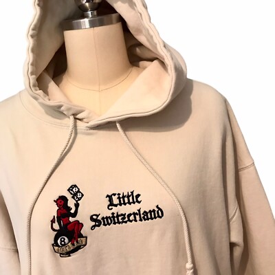 Brandy Melville Little Switzerland Devil Hoodie RARE Oversized Dice Ball  O/S