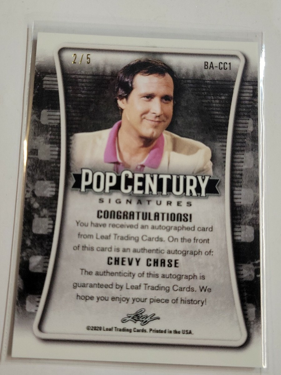 2021 Leaf Pop Century Chevy Chase Crystal Black Refractor Auto #'d