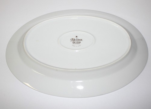 Plato para servir ovalado STYLE HOUSE Rosemont Fine China rosa 12", Japón - Imagen 4 de 4